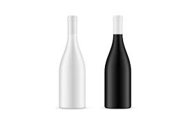 Black And White Glass Wine Bottle Mockup 946971 Objects Design Bundles In 2020 Bottle Mockup Wine Bottle Wine Glass