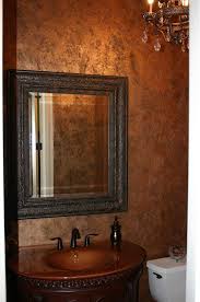 Color washing is a beautiful paint technique that adds texture and depth to a space. Another Beautiful Bath Finish We Call It Rustico A Combination Of Bronze And Copper With Just A Bit Of Black Copper Wall Paint Copper Wall Wall Treatments