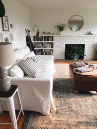 My White Slipcovered Sofa Is Right Here Decorating Inspiration Check More At Http Hom Slipcovered Sofa Living Room Couches Living Room Eclectic Living Room
