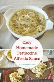 Alfredo sauce made with light cream cheese and low fat milk, but has lots of flavor from garlic and parmesan cheese. Easy Homemade Fettuccini Alfredo Sauce Flour On My Face