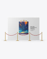 This canvas is for digital artists who wanna create a stunning presentation of. Canvas Picture On The Wall Mockup In Indoor Advertising Mockups On Yellow Images Object Mockups
