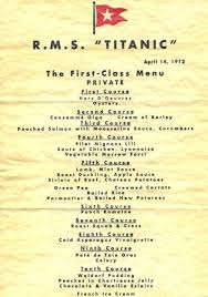 See more ideas about titanic, dinner party, edwardian fashion. The Food Menu Aboard The Titanic Shows Us What Class Difference Really Means Food Drink News