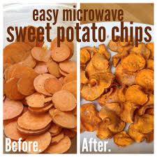Easy Homemade Microwave Sweet Potato Chips Sweet Anna S Recipe Homemade Sweet Potato Chips Microwave Sweet Potato Microwave Sweet Potato Chips