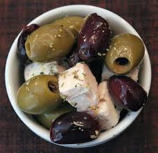 Marinated Olives With Feta Cheese Marinated Olives Olive Recipes Recipes