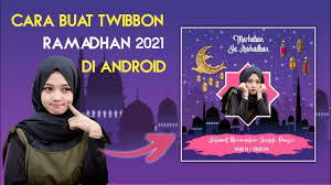 Twibbon islamic festival ramadan kareem with green and gold shape. Cara Membuat Twibbon Ramadhan 2021 Keren Di Pixellab Youtube