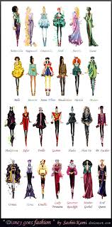 Disney Goes Fashion Final By Sashii Kami On Deviantart Disney Fashion Sketches Disney Go Disney Style