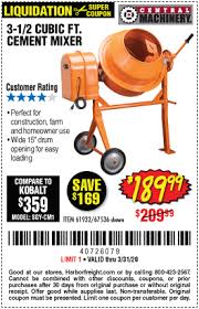3 1 2 Cubic Ft Cement Mixer In 2020 Cement Mixers Cement Mixer
