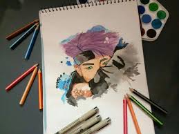 This is bts namjoon's painting. Bts Rap Monster Kim Namjoon Painting Army S Amino