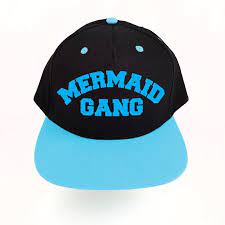 Mermaid Gang Snapback Hat Mermaid Hat Flat Bill Cap Adjustable Hat Snapback Cap Mermaid Gang Mermaid Hat Snapback Hats