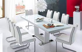 20 typique images de salle a manger blanc laque check more at http www buypropertyspain inf kitchen room design dining table home