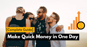 Running errands, cleaning, deliveries, shifting stuff and similar such motley jobs are easily available daily at your location. Make Quick Money In One Day Online Complete Guide