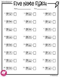 First 5 Notes Flash Is Like Mad Minute For Elementary Band Or Beginning Band Music Worksheets Activities Ba Music Theory Worksheets Music Lessons Band Teacher
