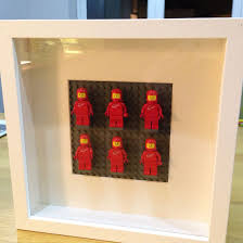 Lego Vintage Spacemen Wall Art Using Ikea Ribba Picture Frame
