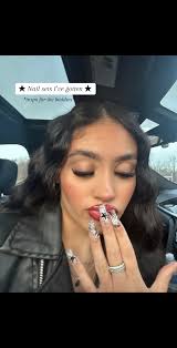 French Ombre Black and White Nails