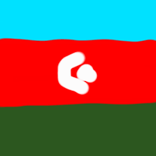 The national flag of azerbaijan consists of three equivalent horizontal stripes: Shitty Azerbaijan Flag Layer