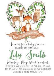 Woodland Boy Baby Shower Invitation Boho Fox Printable Invite 58 Woodland Baby Shower Invitations Boy Woodland Baby Shower Invitations Baby Shower Woodland