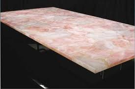 Rose Quartz Table Top Repinned By Lapicida Com Natural Stone Quartz Kitchen Countertops Countertops Cheap Countertops