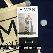 The Maria Apron Kit Indigo Moon