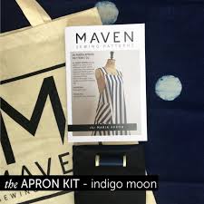 the maria apron kit indigo moon