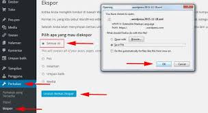 Cara Backup Semua Data Di Wordpress