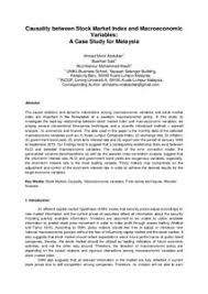China's official manufacturing pmi shows expansion in maymay 30, 2021cnbc.com. Causality Between Stock Market Index And Macroeconomic Variables A Case Study For Malaysia Munich Personal Repec Archive