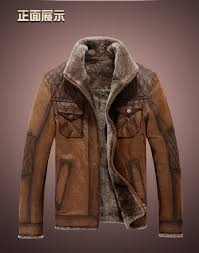 Free Shipping One Piece Fur Coat Male Fur Genuine Cow Leather Clothing Male Stand Collar Leat Leather Jacket Men Style Fashion Suits For Men Mens Leather Coats