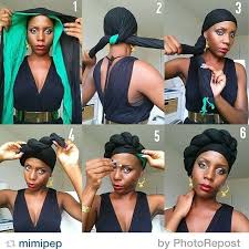 Loving This By Mimipep Here Is A Picture Tutorial I Promised For The Wrap Style I Posted Earlier I Used T Scarf Hairstyles Hair Wrap Scarf Hair Scarf Styles