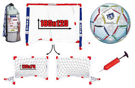 Cage De Foot Tube Plastique 2 En 1 Avec Ballon Et Pompe Cage De Foot Tube Plastique But De Foot