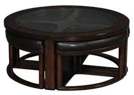 Similar in design is the ashley coffee table, with glass top. Ashley Marion Round Coffee Table With Nesting Stools Homemakers Furniture
