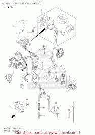 Wire harness wiring cdi assembly for 50/70/90/110cc/125cc atv quad coolster go kart | wish. Protector Wiring Harness For Vz800z Boulevard M50 2007 K7 Usa California E03 E33 Order At Cmsnl