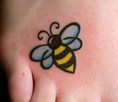 Small, but not insignificant, the bumble bee has a special place in many people's lives. Small Honey Bee Tattoos For Foot Honey Bee Tattoo Bee Tattoo Bee Tattoo Meaning