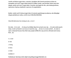 Choose a, b, c or d for the correct answer. Contoh Soal Essay Congratulation Dan Jawabannya Cara Golden