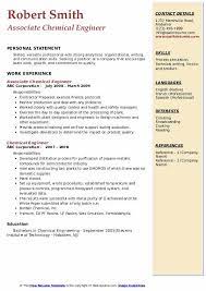 Please choose the file format which most closely matches your current word processor, or which can be most easily imported into your word. Chemical Engineer Resume Samples Qwikresume