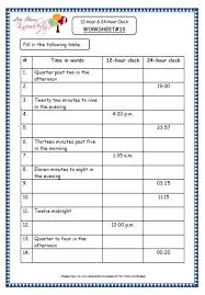 Grade 4 Maths Resources 7 1 Time 12 Hour 24 Hour Clock Printable Worksheets Lets Share Knowledge In 2020 Math Resources Printable Worksheets 24 Hour Clock