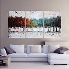 Large Modern Contemporary 3 Piece Set Oil On Canvas Painting Abstract Wall Art Canvas Modernism Acrylmalerei Wandbilder Wohnzimmer Abstrakte Kunst
