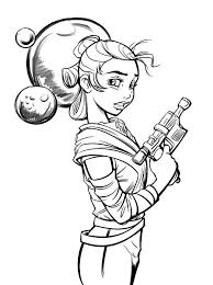 Let's remember the main characters of the film and plunge with them into a star battle! Rey Star Wars Coloring Page Free Printable Coloring Pages For Kids
