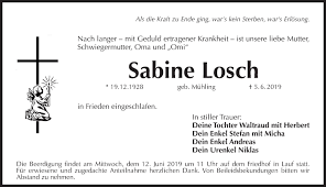Tout change, nous aussi, ensemble avec vous. Traueranzeigen Von Sabine Losch Gemeinsamtrauern Com N Land