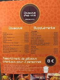 Maybe you would like to learn more about one of these? Couscous Chez Vous Mons Quevy Restaurant Reviews