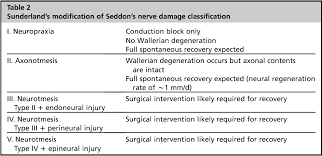 The grades are demyelinated nerve. Table 2 From Traumatic Facial Nerve Injury Semantic Scholar