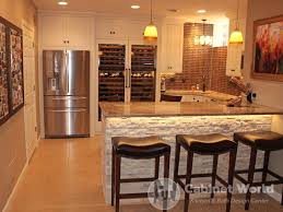 Clear off those shelves and stock it with your favorite spirits. Basement Kitchen Bar Design Cabinet World Of Pa
