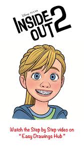How to Draw Riley from Inside Out 2
