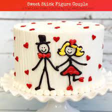 If you have any questions please leave your comments. Sweet Stick Figure Couple A Free Cake Video Tutorial My Cake School