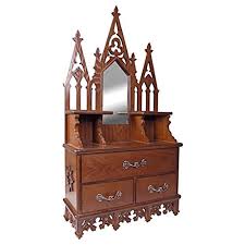 Additional pieces such as gothic cabinets, upholstered gothic couches and chairs, and also other pieces of gothic flair can be added to the beauty of the bedroom. Gothic Cabinet Craft Cabinetry Furniture