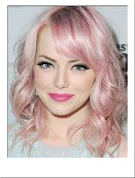 Pastel Pink Mid Length Wig Fashion Wigs Hair Pale Skin Pale Skin Hair Color Pastel Lilac Hair