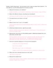 Skeletal System Study Guide 1 Skeletal System Study Guide Use The Lecture Folder To Help You Answer These Questions The More Detail You Add The Course Hero