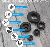 300 Stk Gummitüllen Kit, Schwarze Gummidichtung, Gummi Kabeldurchführung,  Elektrischer Leiter Dichtungsring Satz, Leiterdichtung Ring Sortiment Kit  ...