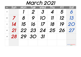 It has 52 weeks and starts on tuesday, january 1st 2019. Free March 2021 Calendar With Week Numbers
