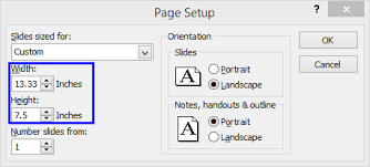 Because you can only set the powerpoint size in centimeters (cm) or inches (in), you'll have to calculate how these correspond to pixels. Slide Size Differences In Powerpoint