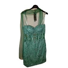 Allure abito damigella color tifgany : Abito Vestito Decolte Donna Sonia Pena Verde Tiffany Taglia 42 Da Cerimonia