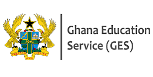 The official logo of the Ghana Education Service featuring the national coat of arms alongside the text Ghana Education Service.